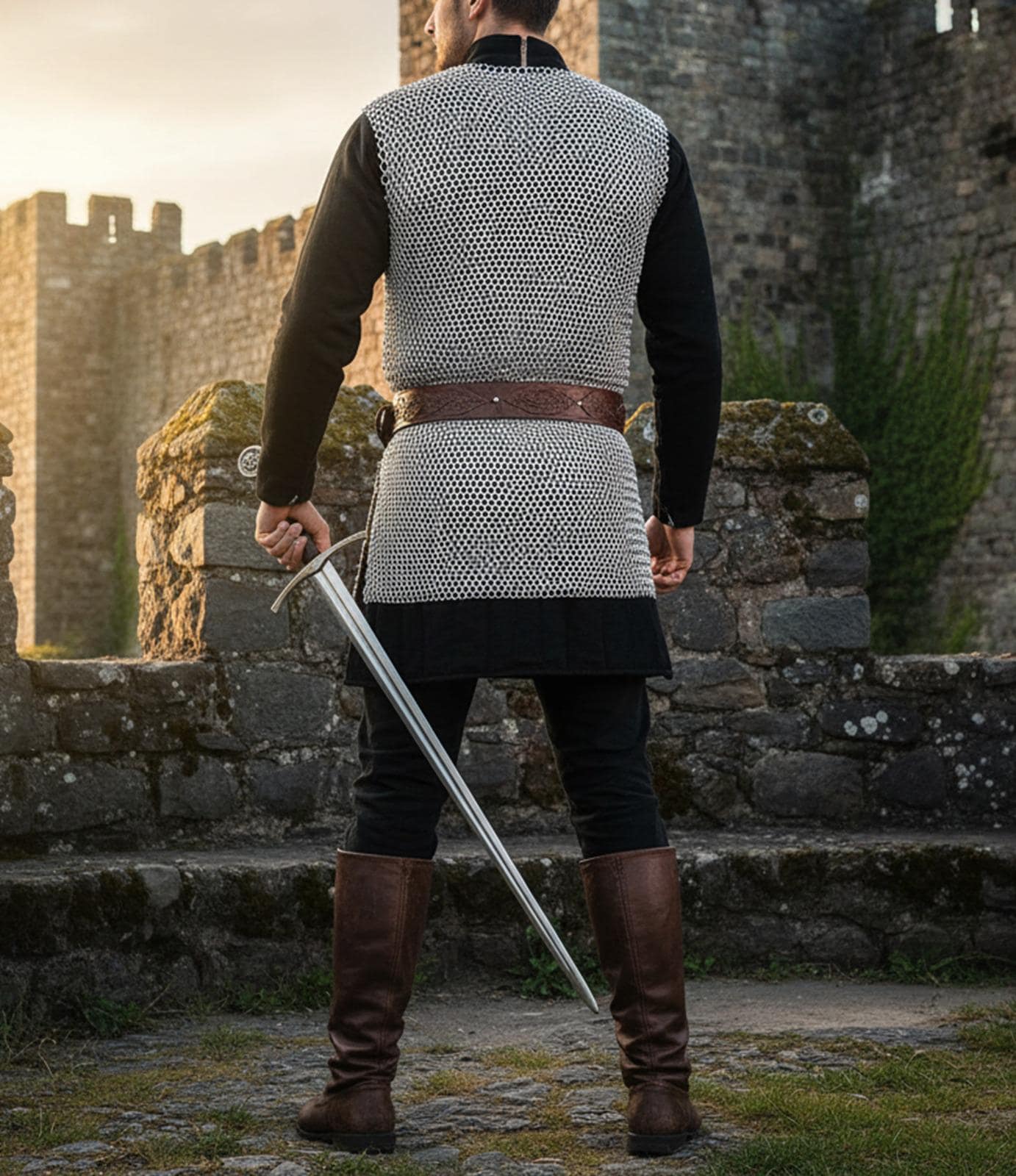 Sleeveless Butted Chainmail Shirt | Renaissance Fair Armor