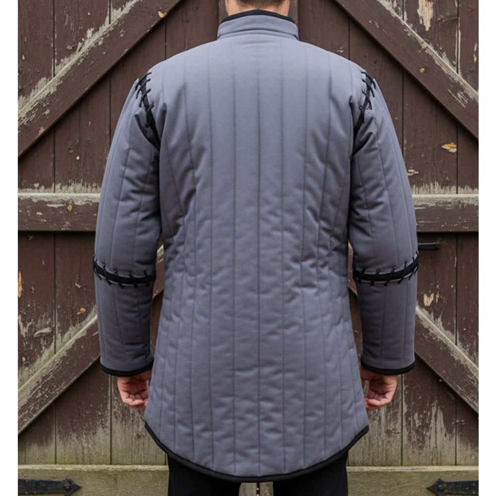 Witcher Grey and black Gambeson : Ren faire Costume