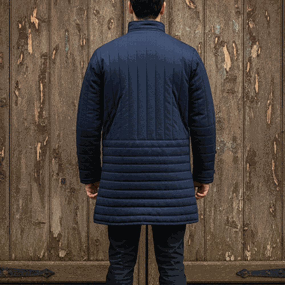 Quilted Gambeson : Historical Navy blue Costume , Halloween Gift