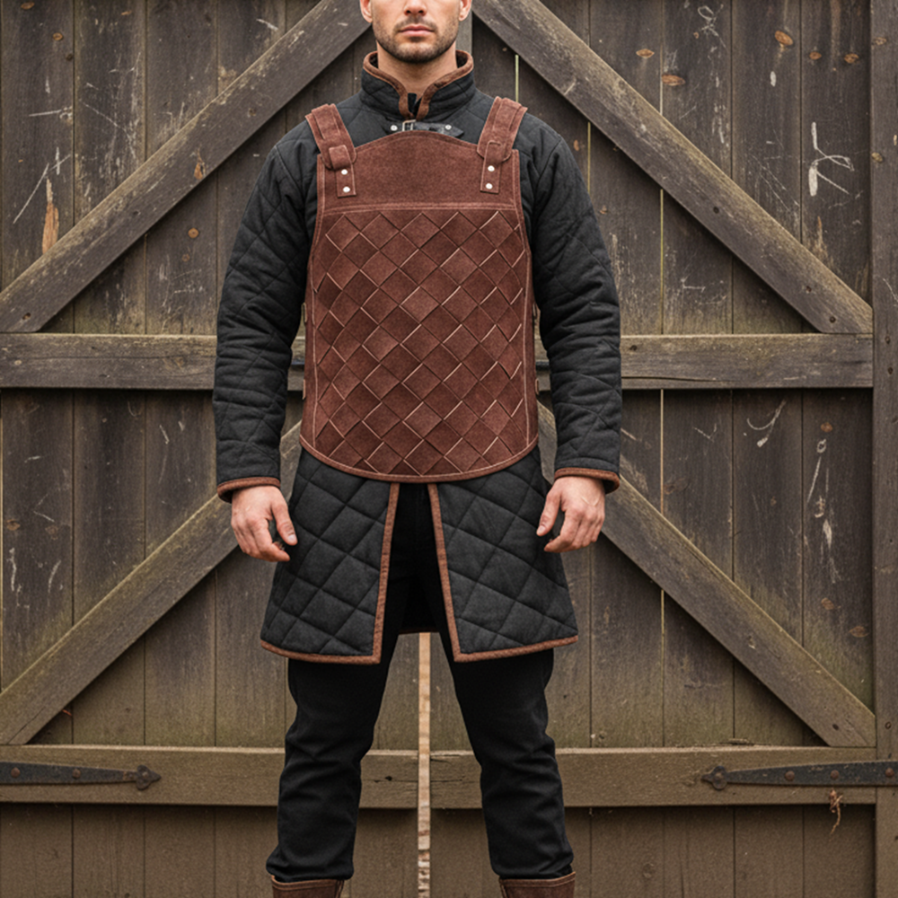 Leather Body, Ren faire Leather Costume , Brown Mercenary Armour