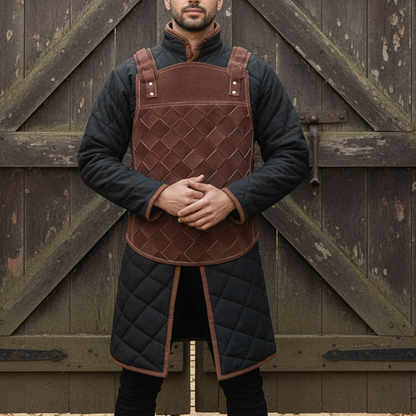 Leather Body, Ren faire Leather Costume , Brown Mercenary Armour
