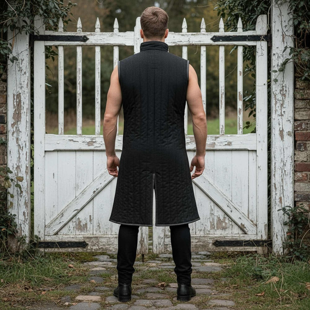 Sleeve less Gambeson : Royal Blue Padded Costume , Halloween gifts