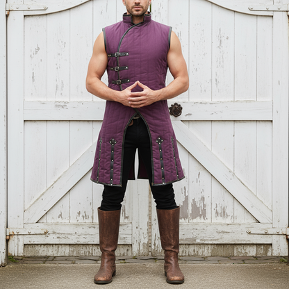 Medieval Sleeveless Gambeson Long Length | LARP & Halloween Costume