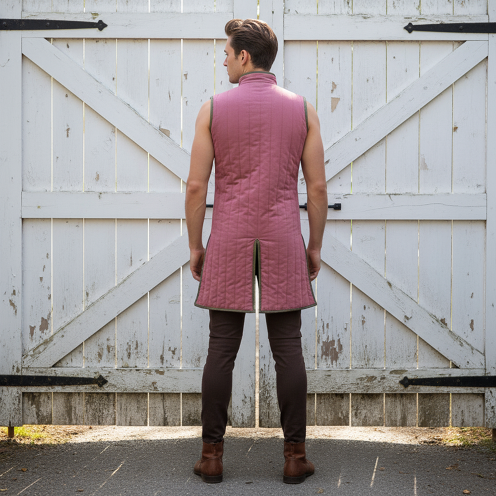 Medieval Sleeveless Gambeson Long Length | LARP & Halloween Costume