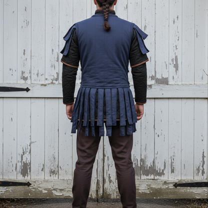 Royal Blue Roman Subarmalis Costume: Military Legion SPQR Armor - Halloween Costume