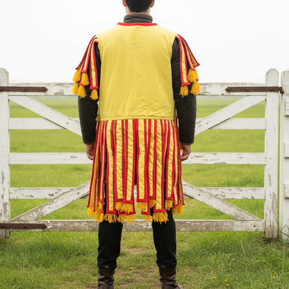 Yellow  Roman Subarmalis: Cotton Padded Armor, Ren-faire Costume