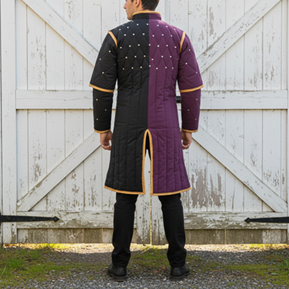 Twin Color Ren faire Costume ,  Viking Gambeson ,