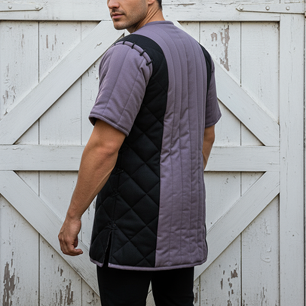 Twin Color Medieval Gambeson, Renaissance fair Costume