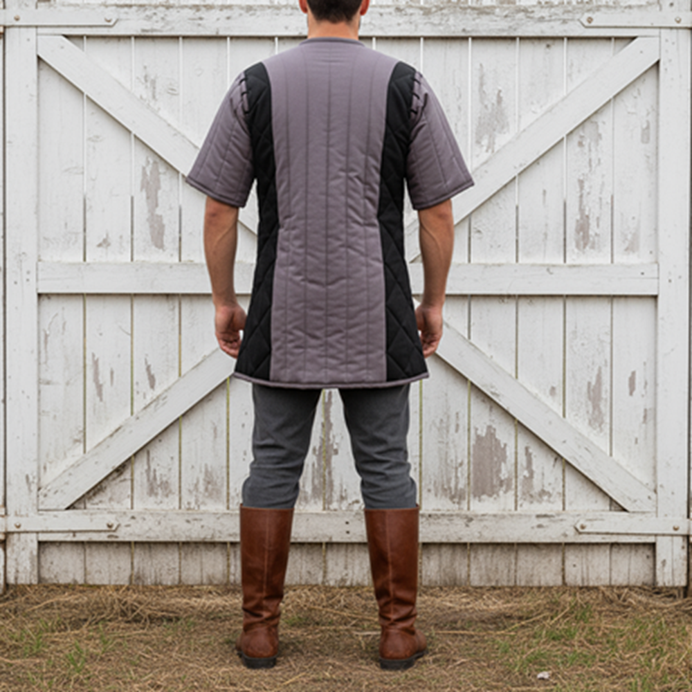 Twin Color Medieval Gambeson, Renaissance fair Costume