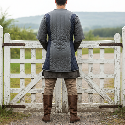 Twin Color Medieval Gambeson, Renaissance fair Costume