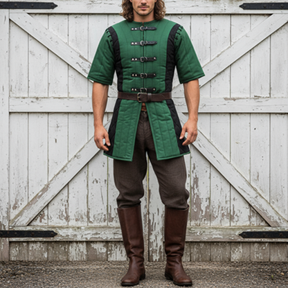 Twin Color Medieval Gambeson, Renaissance fair Costume