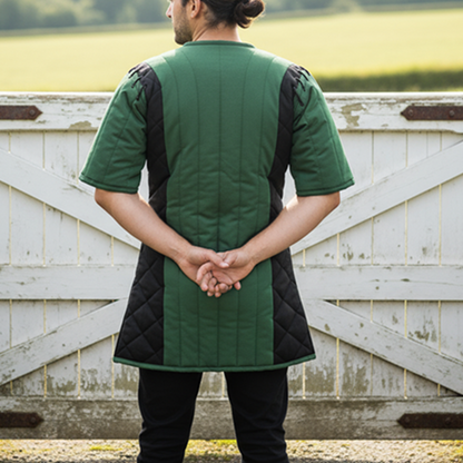 Twin Color Medieval Gambeson, Renaissance fair Costume