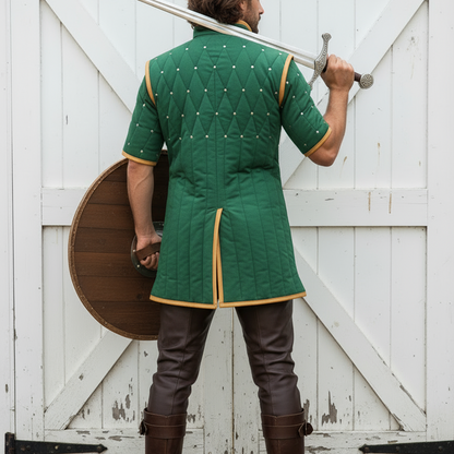 Medieval Gambeson Armour – Quilted Padded Costume , Renaissance Faire Dress