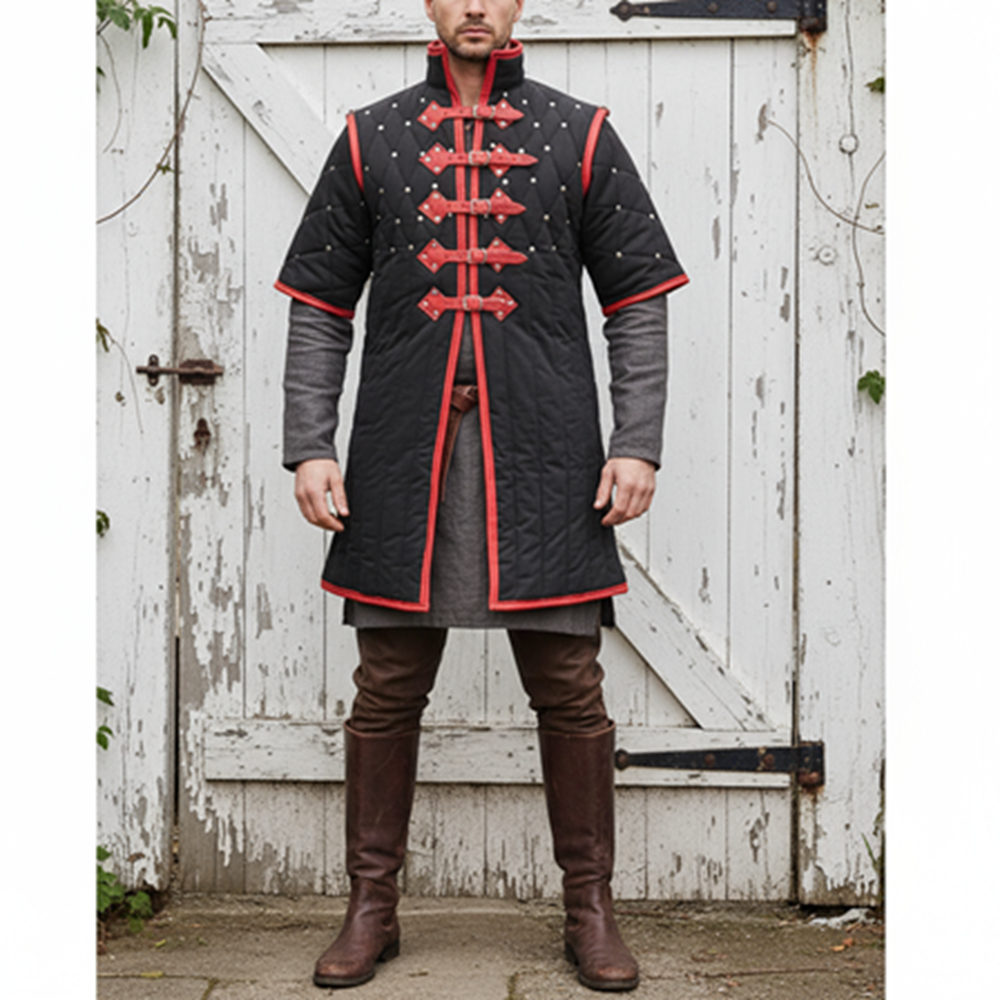 Medieval Gambeson Armour – Quilted Padded Costume , Renaissance Faire Dress