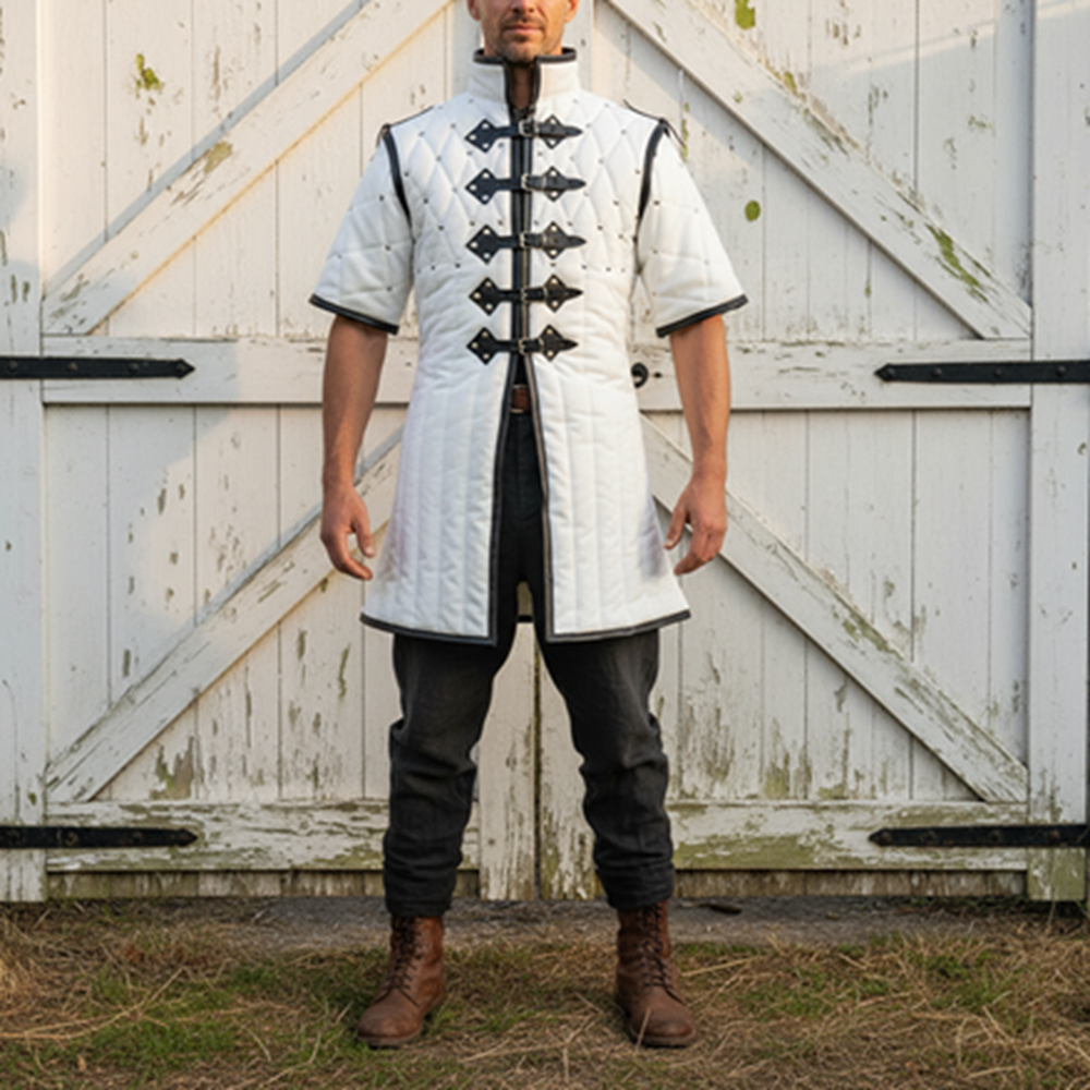 Medieval Gambeson Armour – Quilted Padded Costume , Renaissance Faire Dress