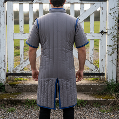 Ren faire Gambeson | Grey medieval Outfit