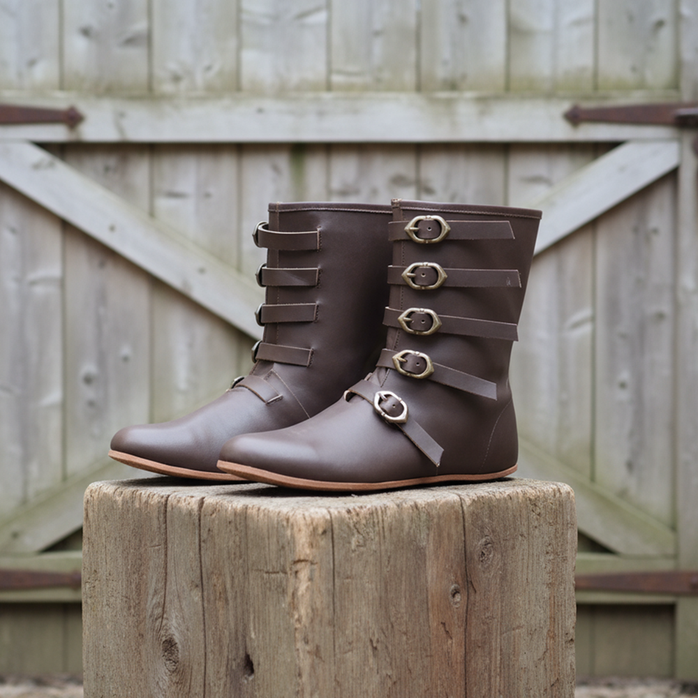 Medieval Leather Boot , Ren Faire Costume , LARP, Pirate Cosplay