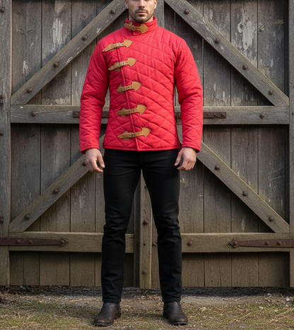 Medieval Gambeson Armor - Blue Padded Jacket Costume