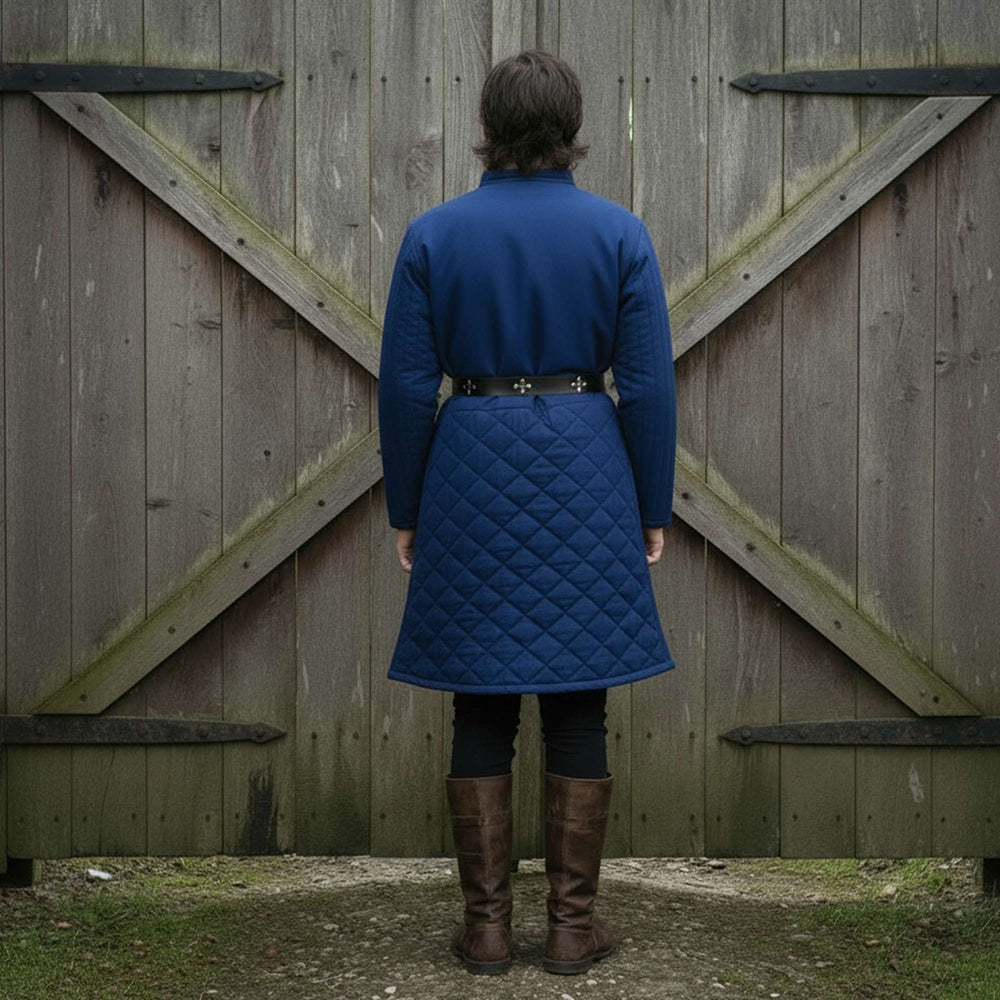 Quilted Gambeson : Ren faire Brown Costume For LARP Event