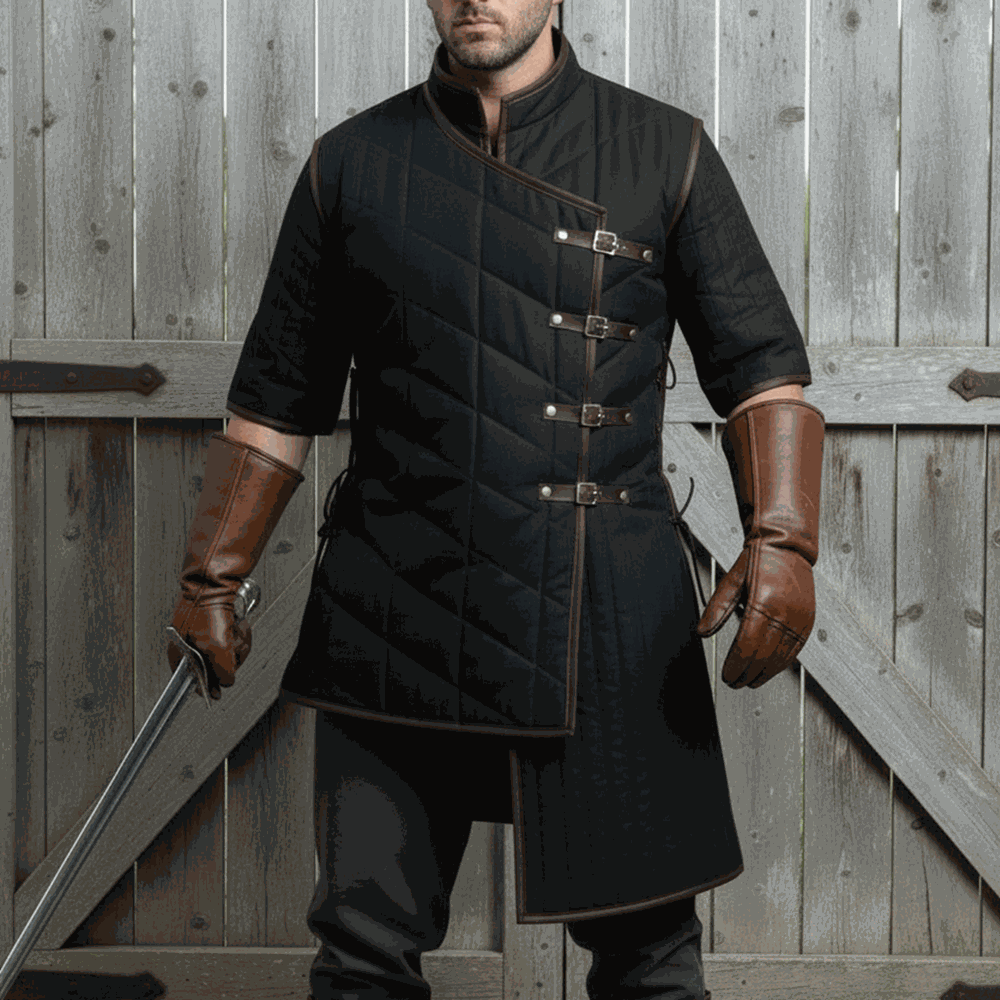 Ren faire Armour Gambeson : Royal Blue Padded Costume