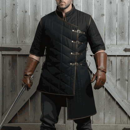 Ren faire Armour Gambeson : Royal Blue Padded Costume