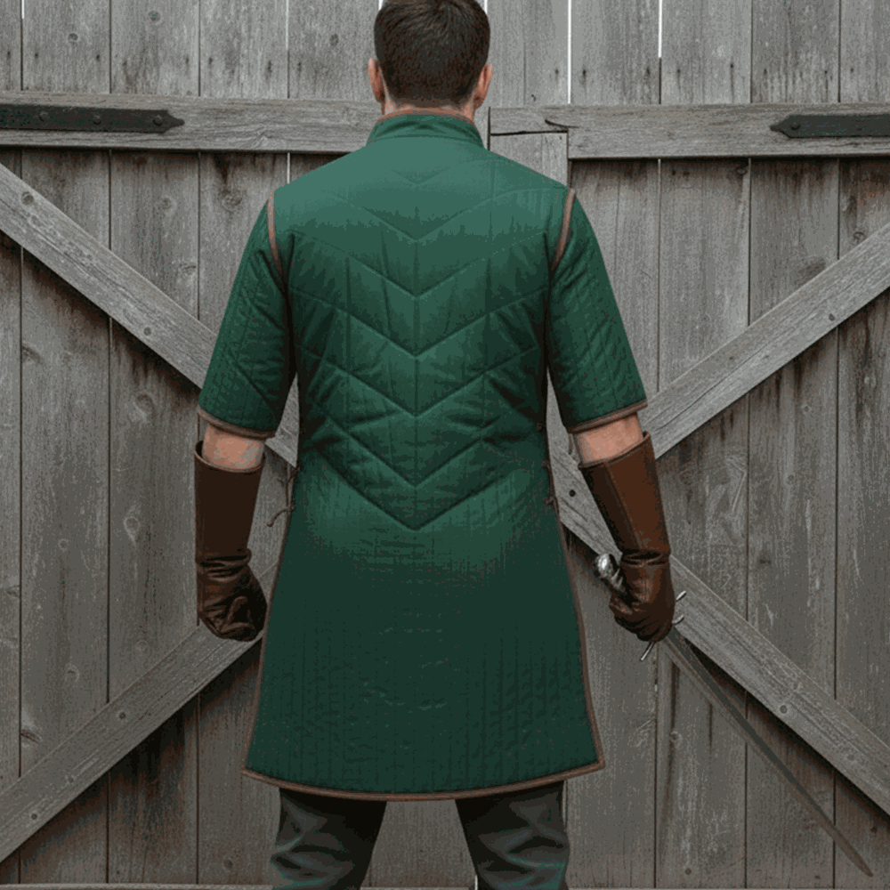 Ren faire Armour Gambeson : Royal Blue Padded Costume