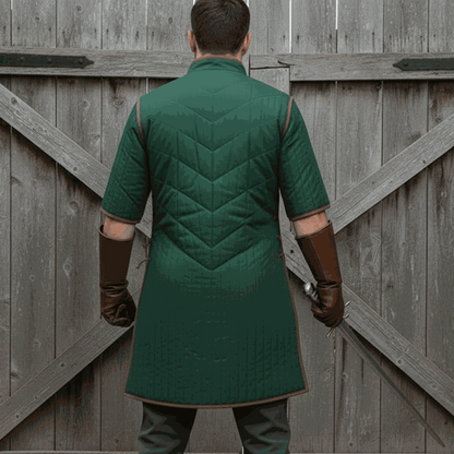 Ren faire Armour Gambeson : Royal Blue Padded Costume