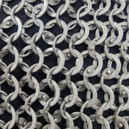 Medieval Chainmail Shirt Full Sleeve – 9mm Riveted Rings with Washers