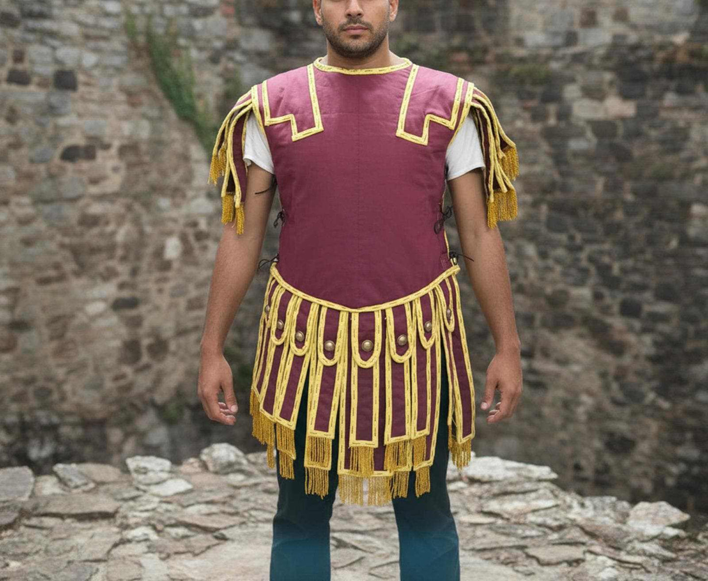 Handcrafted Roman Subarmalis armor for comfort and protection under armor with custom sizes available
