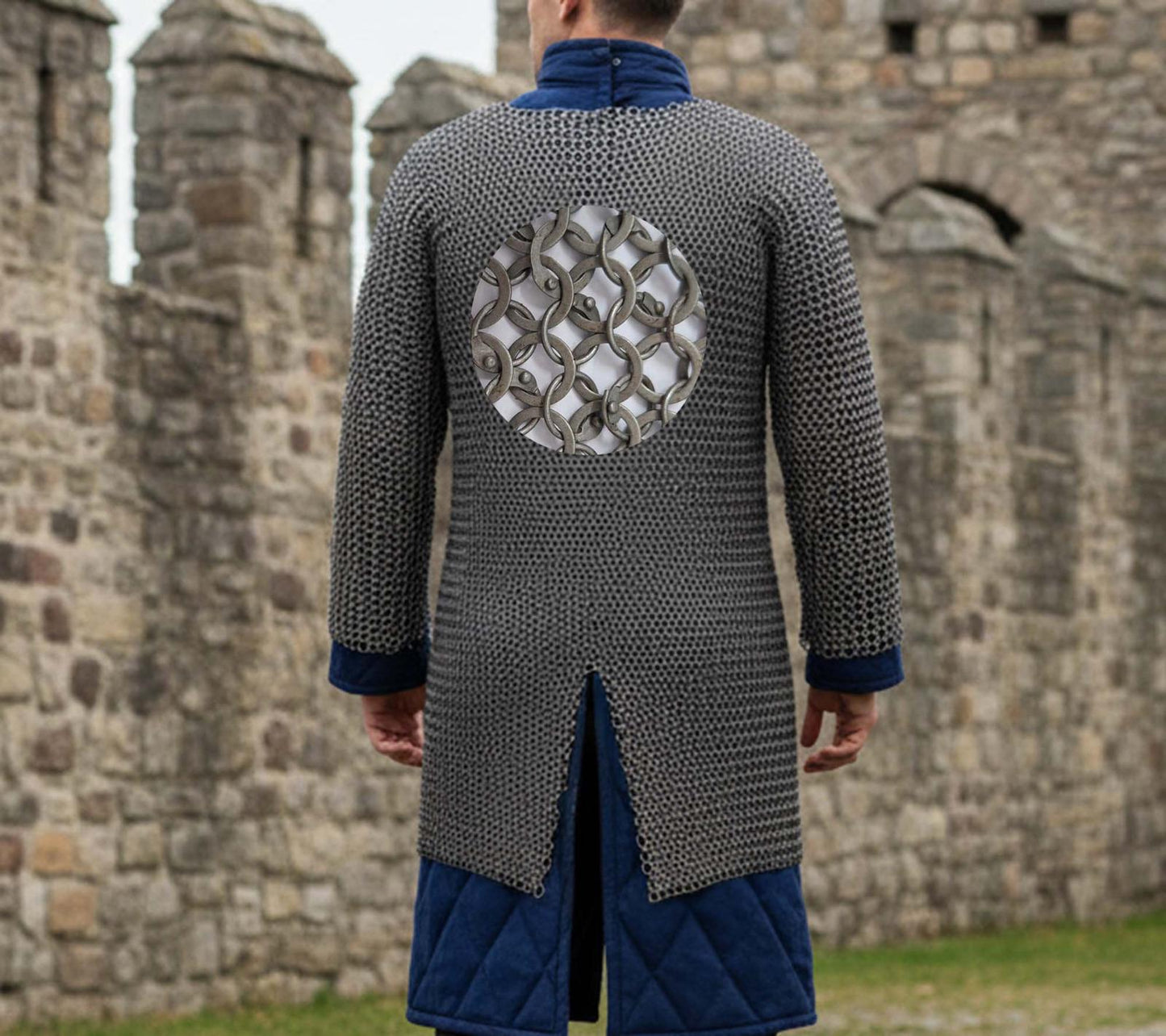 Medieval Chainmail Shirt Full Sleeve – 9mm Riveted Rings with Washers