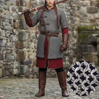 Medieval Chainmail Shirt – 9mm Flat Riveted with Washers