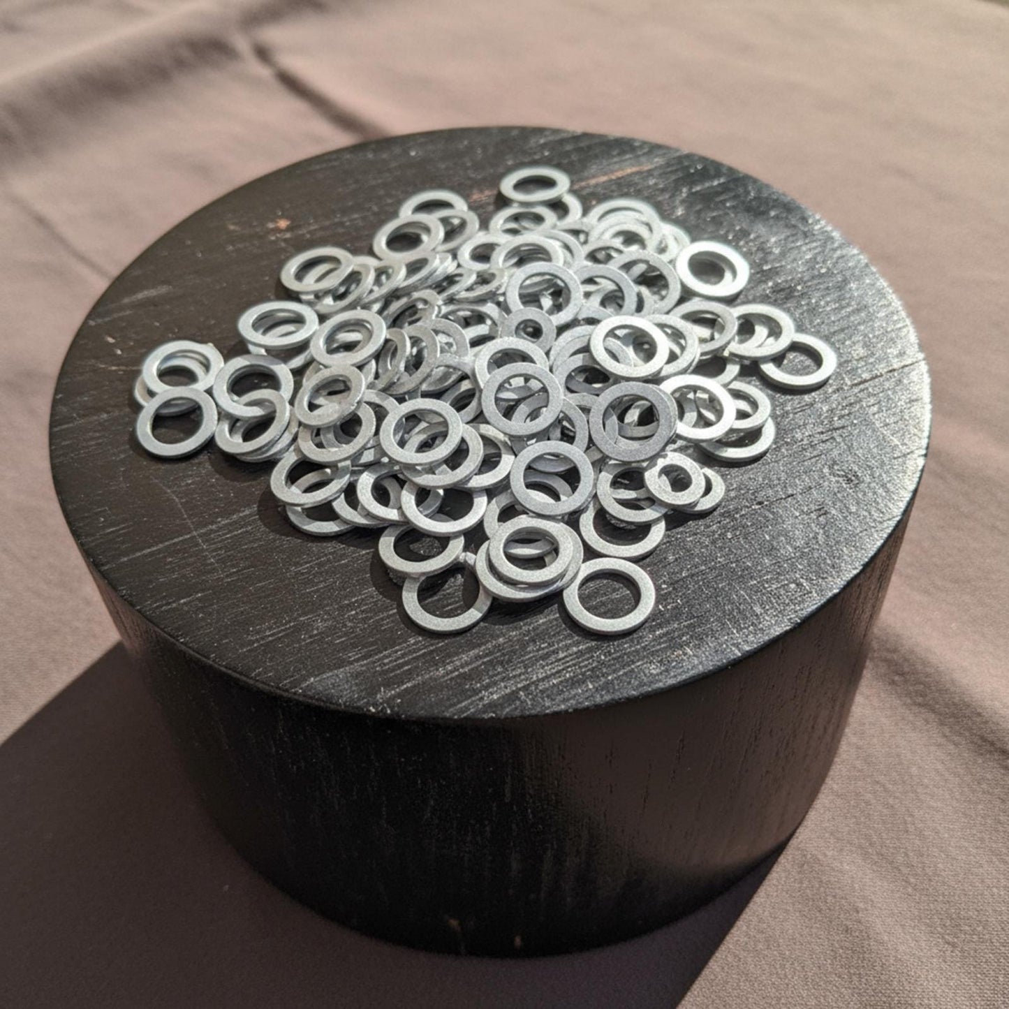 Aluminum 9mm Flat Chainmail Washers