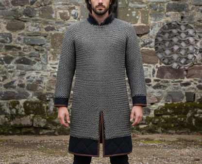 Medieval Chainmail Shirt – 9mm Flat Riveted Rings with Solid Washers