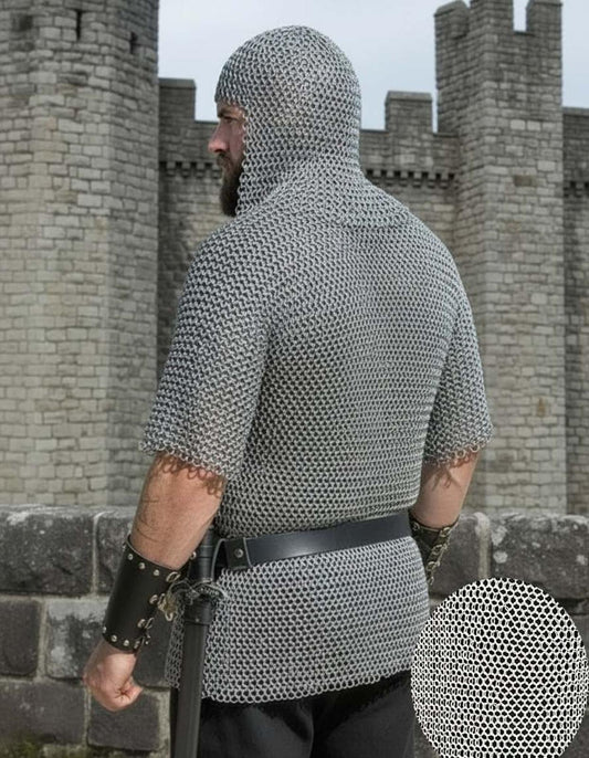 Ren Faire Butted Chainmail Shirt with Coif