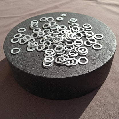 Aluminum 9mm Flat Chainmail Washers
