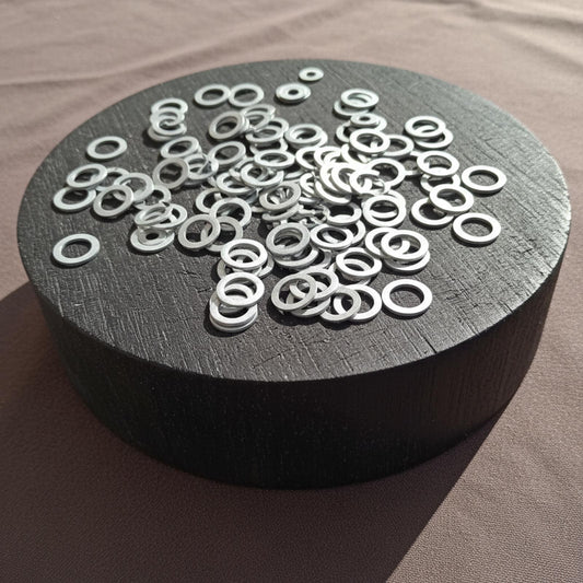 Aluminum 9mm Flat Chainmail Washers